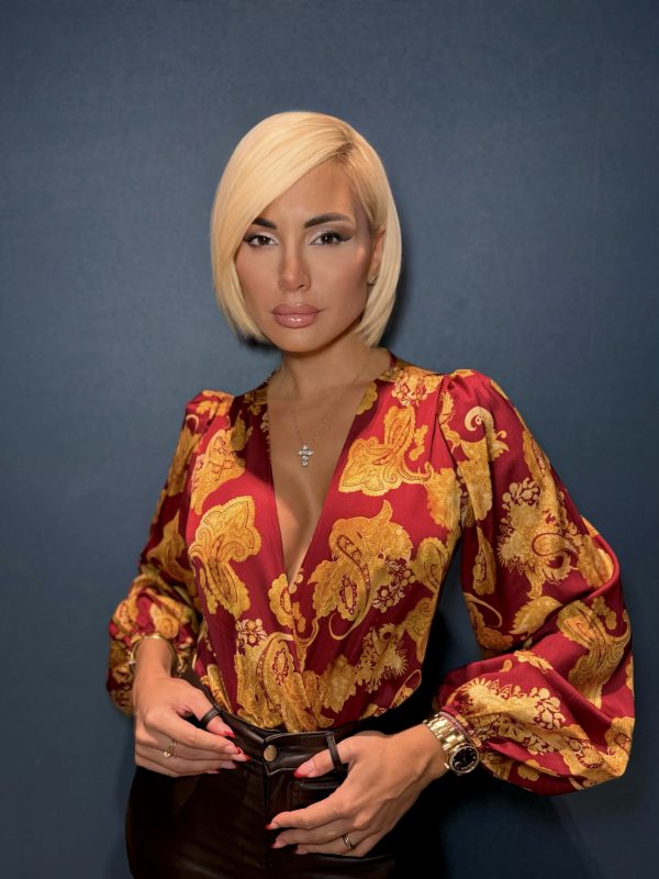 Drape Paisley Bodysuit - Image 2